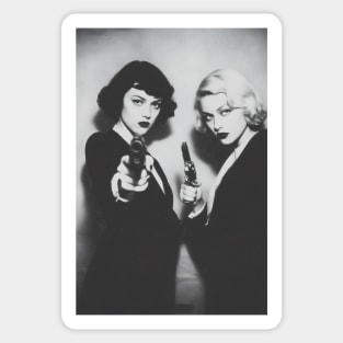 Bad Girls: Smoking Lesbians, Girls with Guns Sticker